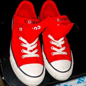 Converse red big boy shoes